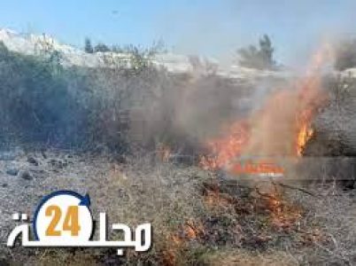 اندلاع حريق بضيعة فلاحية لمرشح في الانتخابات التشريعية