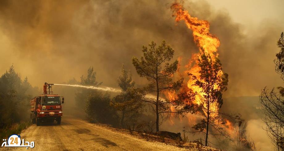 اندلاع حرائق غابات جديدة غرب تركيا