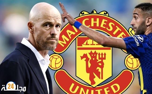 تعويض سولشاير بالمدرب تين هاغ تجعل حكيم زياش قريبا من الانتقال إلى مانشستر يونايتد