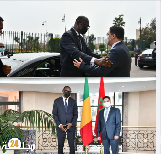 بوريطة يستقبل نظيره المالي حاملا رسالة خطية من الرئيس الانتقالي لمالي إلى الملك محمد السادس