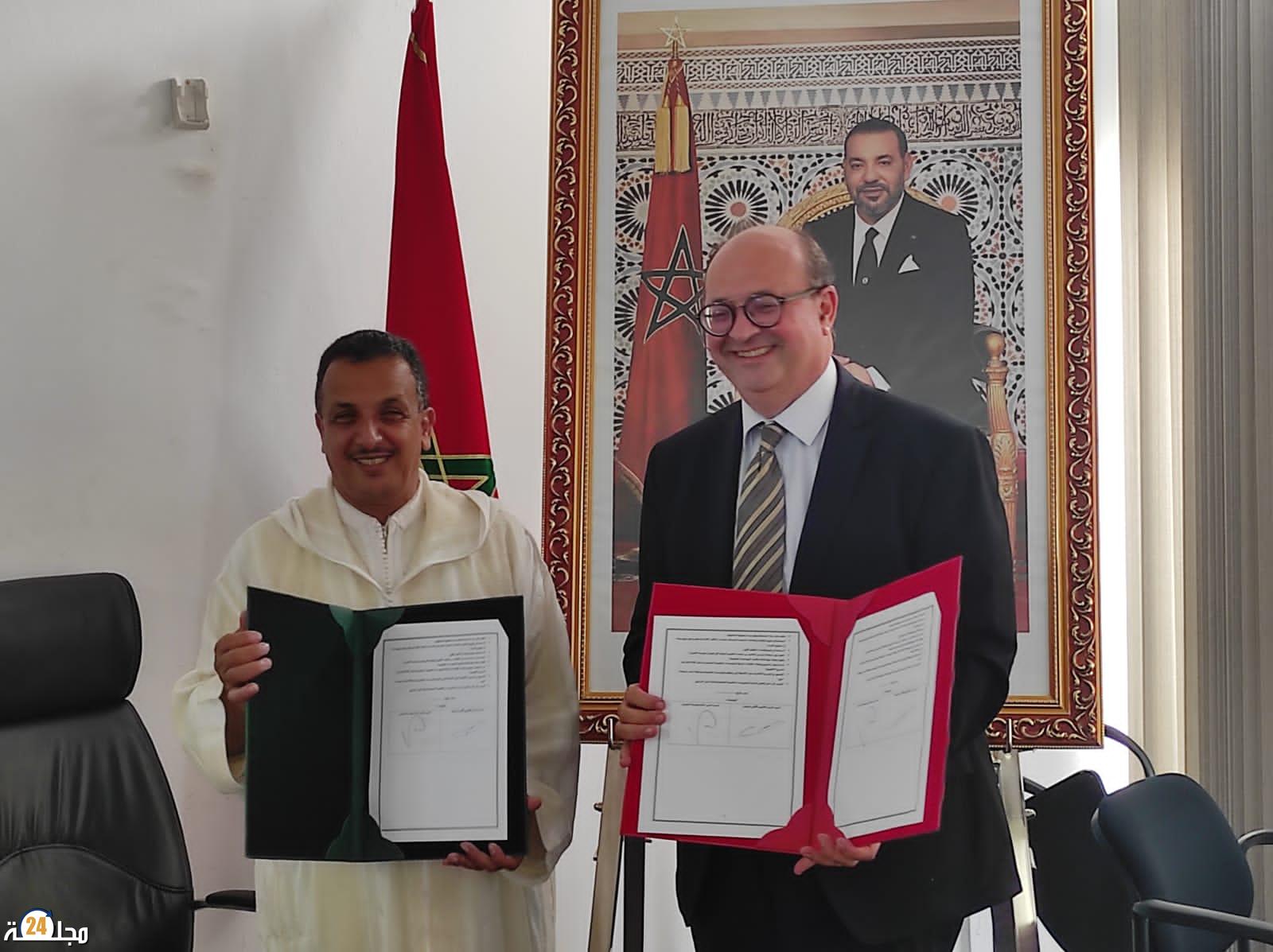 توقيع بروتوكول تنزيل اتفاقية الشراكة الاطار بين المديرية الإقليمية باكادير اداوتنان ومؤسسة العمران
