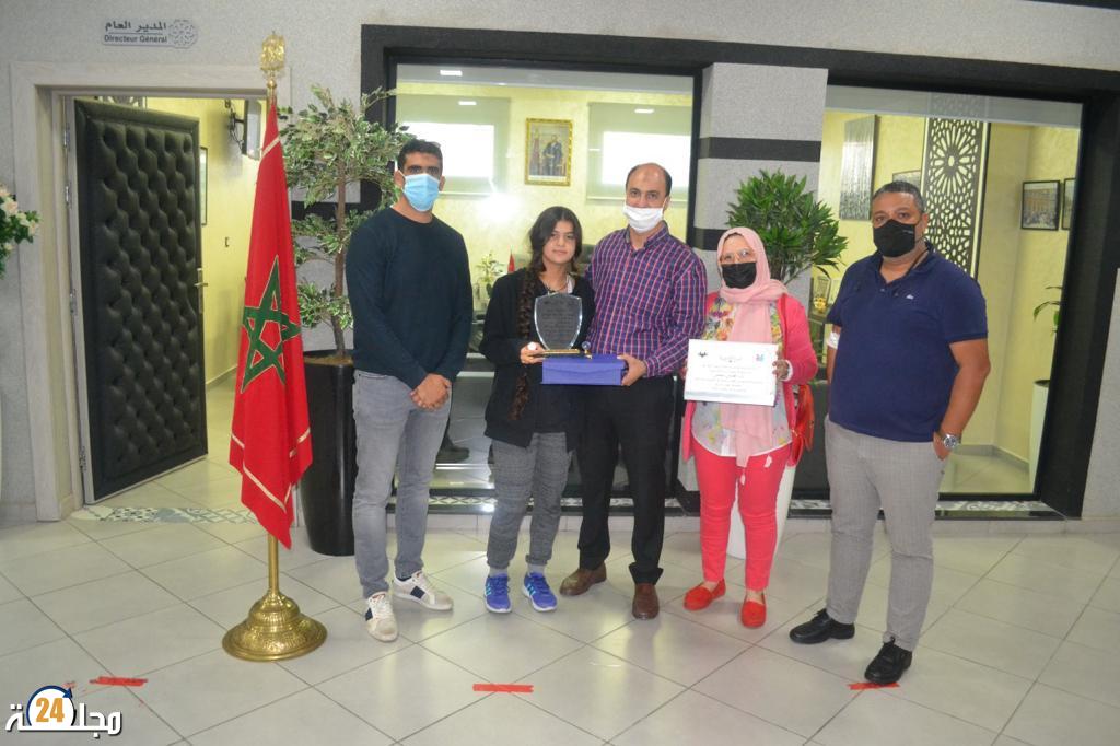 “ضحى هادي” ممثلة برلمان الطفل بعد حصولها على المرتبة الأولى بجهة الشمال