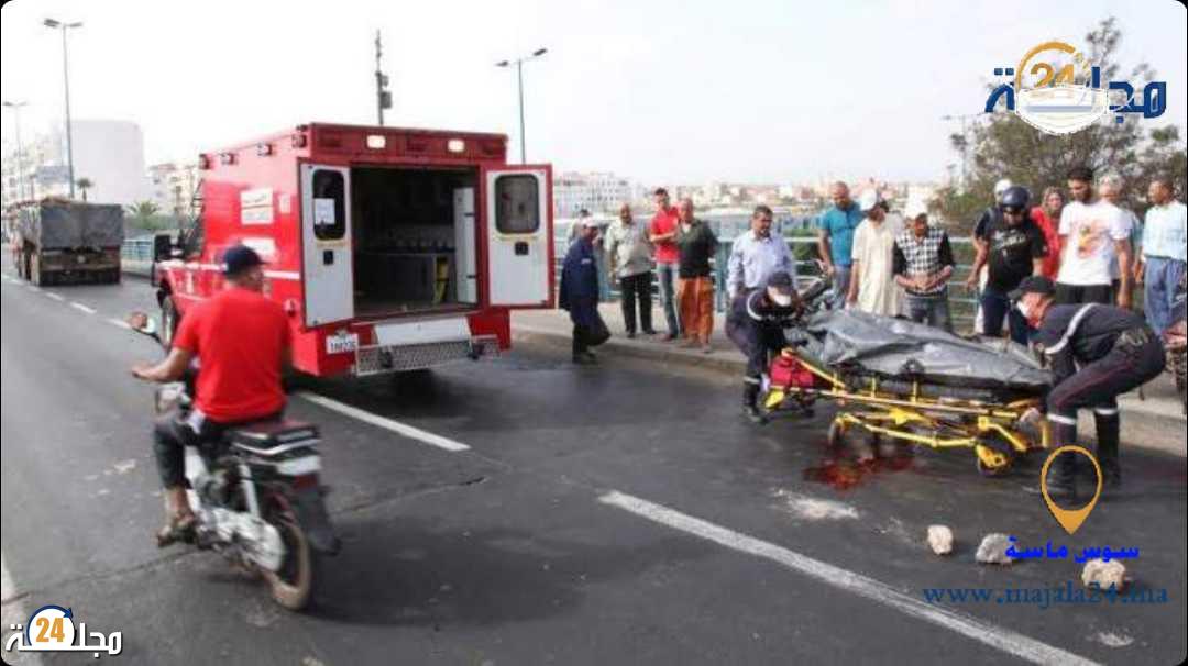 حادثة سير تنهي حياة سائق دراجة هوائية ببلفاع ضواحي اكادير