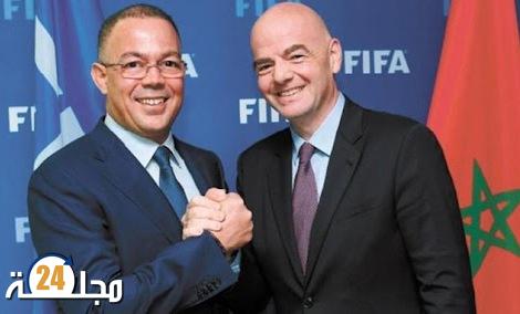 رئيس الفيفا يهنئ فوزي لقجع على المنصب الوزاري في الحكومة الجديدة