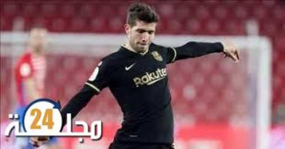 بطولة إسبانيا: إصابة سيرجي روبرتو لاعب برشلونة بفخذه الايمن