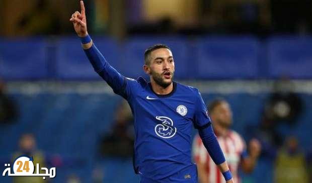 النجم المغربي حكيم زياش يدخل دائرة اهتمام نادي برشلونة