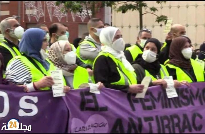 احتجاجات و سخط وتدمر وسط  مغاربة سبتة المحتلة ..!!