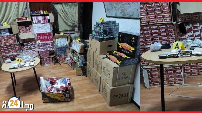 حيازة وترويج سجائر مهربة يقود شخصين إلى الاعتقال بوجدة