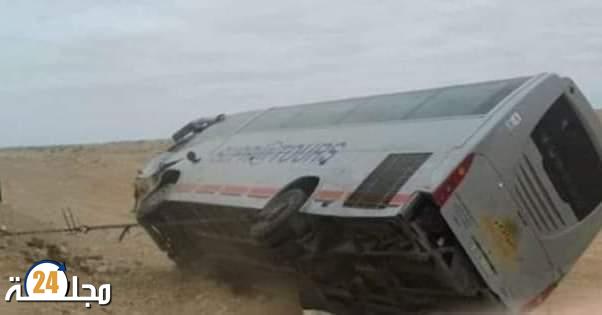 عاجل..إنقلاب حافلة سوبراتور القادمة من أگادير للسمارة ووفاة ثلاثة ركاب