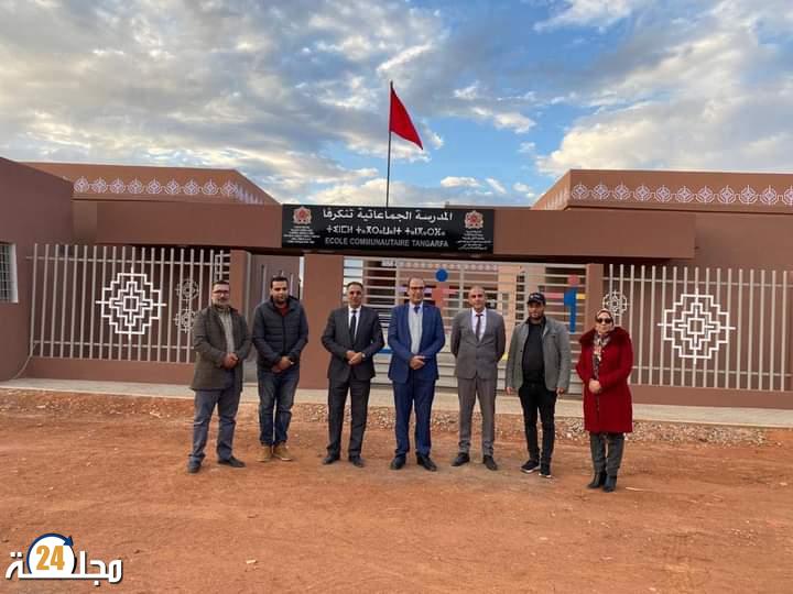 مدير أكاديمية جهة كلميم وادنون يزور مجموعة من مشاريع توسيع العرض المدرسي.
