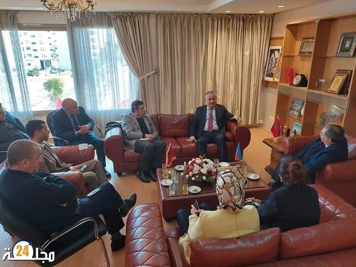 البقالي رئيس جماعة فاس يستقبل سفير جمهورية أذربيجان