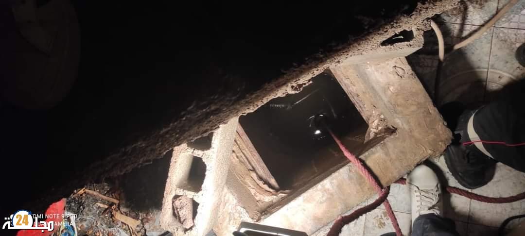 الوقاية المدنية تتمكن من إنقاذ خمسيني سقط داخل بئر متواجد داخل منزله.