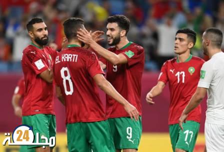 كأس العرب 2021…المغرب يتفوق على السعودية وينهي دور المجموعات بالعلامة الكاملة