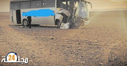 مصرع فتاة في حادث اصطدام حافلة بجرافة بين ورزازات وتنغير