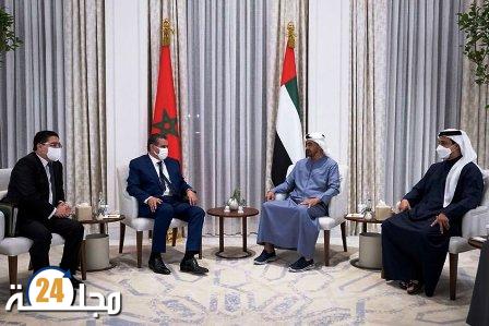 ولي عهد أبو ظبي يستقبل رئيس الحكومة مبعوثا خاصا من جلالة الملك