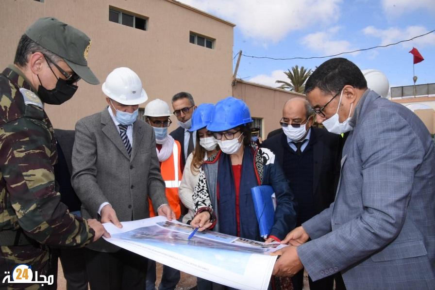 زيارة تفقدية لبناء مركب إجتماعي بمدينة تيزنيت.
