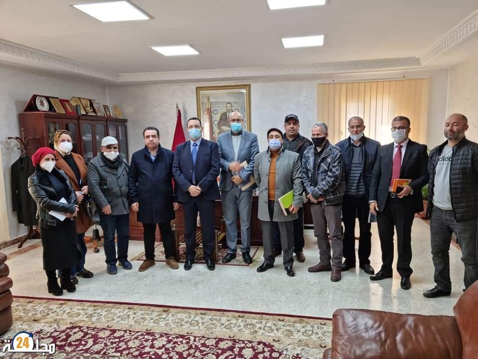 البكوري يجتمع بالمكتب المسير لجمعية الأعمال الاجتماعية لأطر و موظفي جماعة تطوان