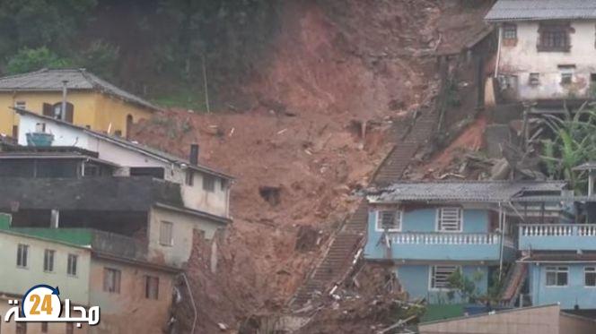 عشرات القتلى والمفقودين في فيضانات مدمرة بالبرازيل