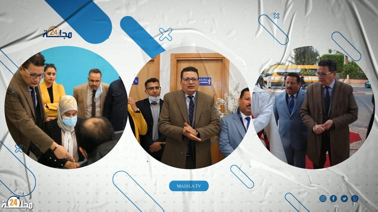 المدير الجهوي لصندوق الضمان الاجتماعي بالشاوية -تادلة عادل القدميري يعطي انطلاقة افتتاح  وكالة البروج
