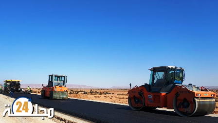 تهيئة الطريق الوطنية بين العيون والداخلة بلغت نسبة 100 في المائة