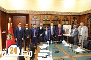 إبراهيم الدهموش ورشيد المعيفي ضمن وفد يمثل رؤساء جماعات إقليم إنزكان أيت ملول في لقاء مع وزير التجهيز والماء بمقر الوزارة