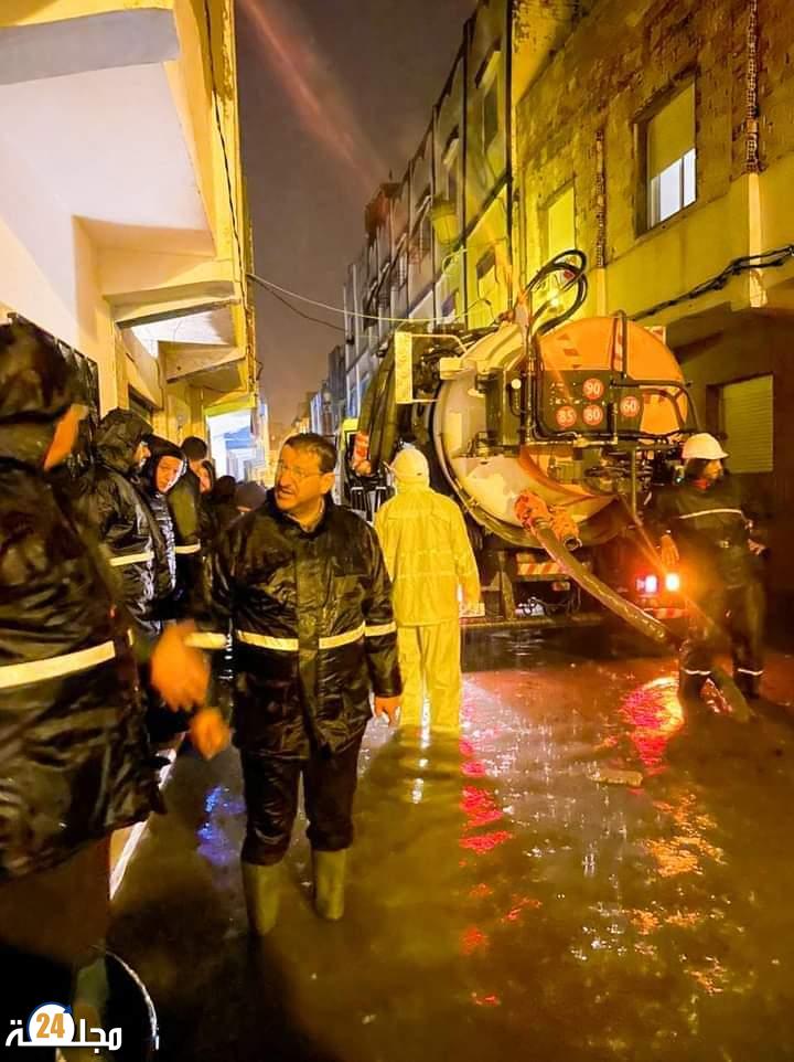 استنفار تام لمصالح الجماعة الترابية مرتيل بسبب تهاطل أمطار الخير بغزارة