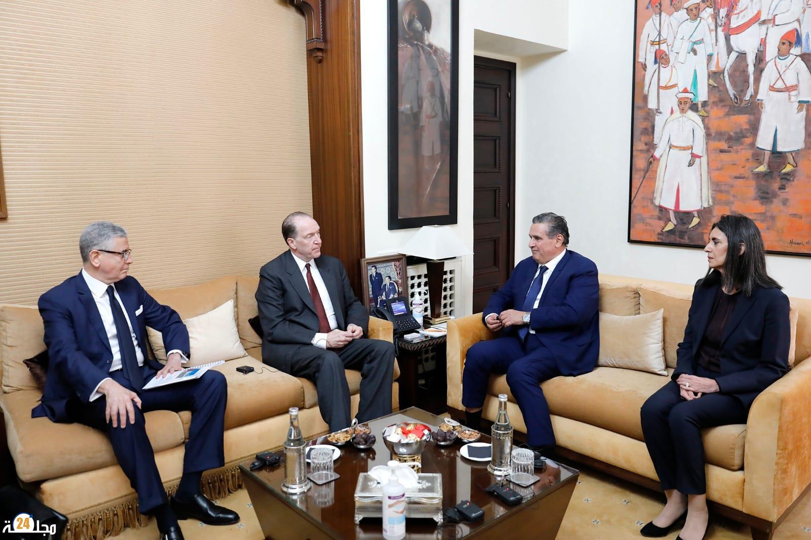 رئيس الحكومة يستقبل رئيس مجموعة البنك الدولي