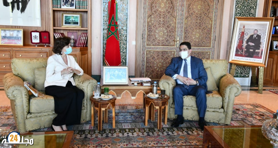 بوريطة يتباحث مع المديرة العامة لليونيسكو