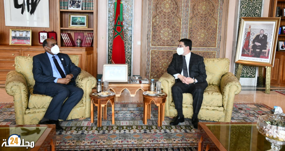 بوريطة يتباحث مع نظيره السوداني