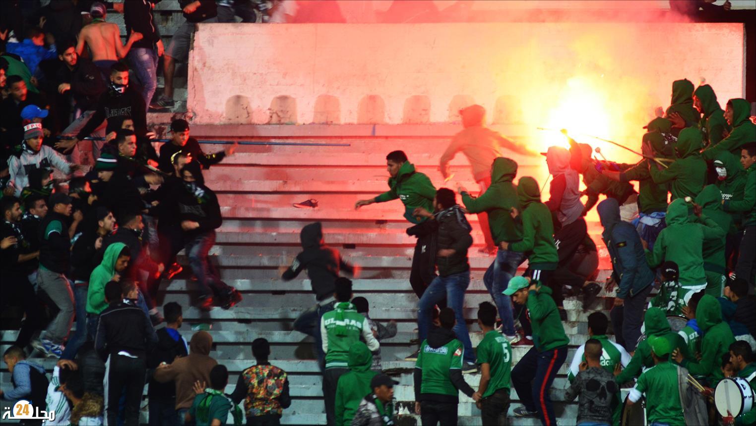 الشغب الكروي يقود 6 أشخاص للإيقاف بالبيضاء