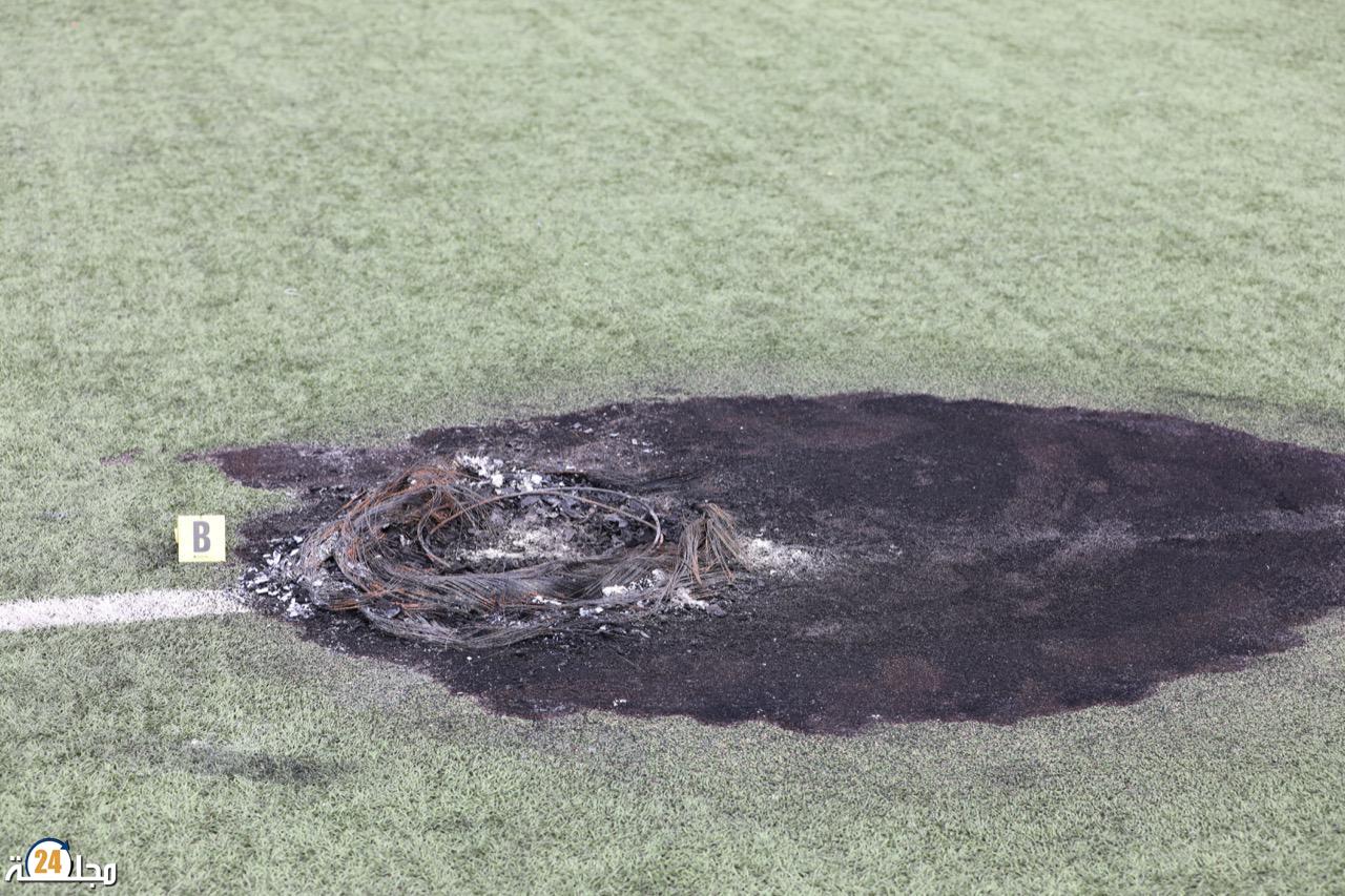 أكادير : إضرام النار، و تكسير بوابة ملعب في ظروف غامضة، و الحادث يستنفر المصالح المختصة