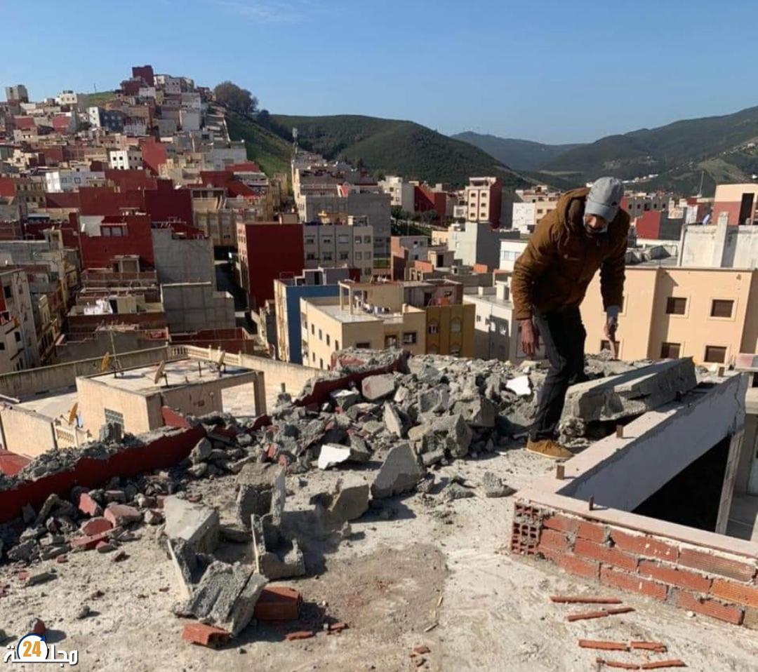 سلطات عمالة المضيق الفنيدق تتصدى للبناء العشوائي