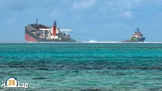 كارثة بيئية.. غرق سفينة عليها 750 طناً من الوقود بسواحل تونس