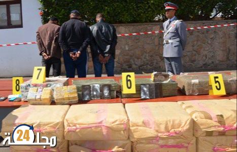 الدرك يجهض محاولة تهريب 3 أطنان من المخدرات بالناظور