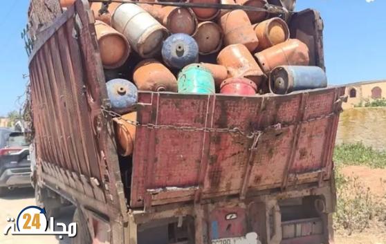 الدرك يحجز شاحنة محملة بقنينات الغاز في طريقها إلى معامل تذويب الحديد