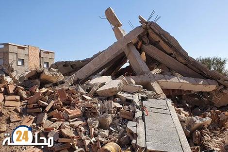 السلطات المحلية بجماعة واد الصفاء تهدم عدد من البنايات العشواٸية