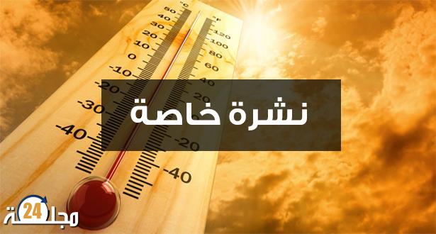 نشرة خاصة .. موجة حر من السبت إلى الثلاثاء المقبلين بعدد من مناطق المملكة