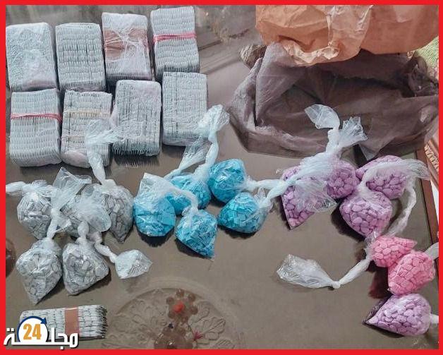 على ضوء معلومات الديستي، حجز 8460 قرص مهلوس وتوقيف أربعة أشخاص