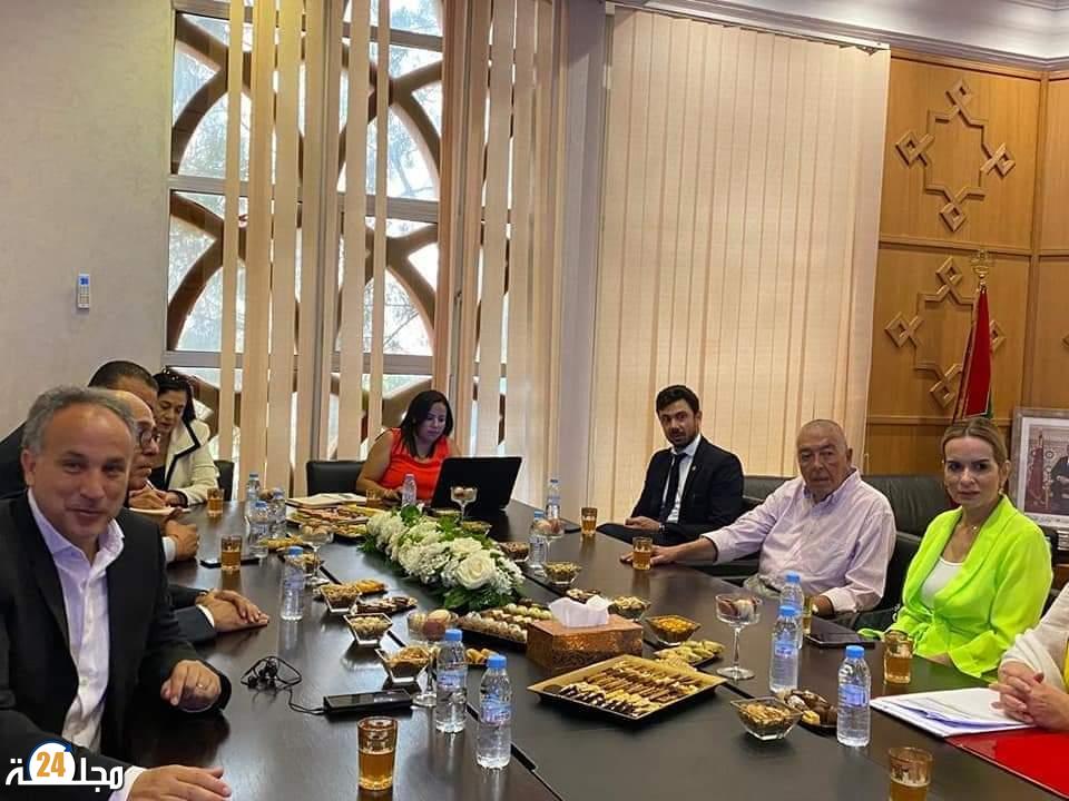 سمير كودار و جواد الهلالي يستقبلان سيلفيا ديل روساريو غياكوبو رئيسة برلمان أمريكا اللاتينية والكراييب