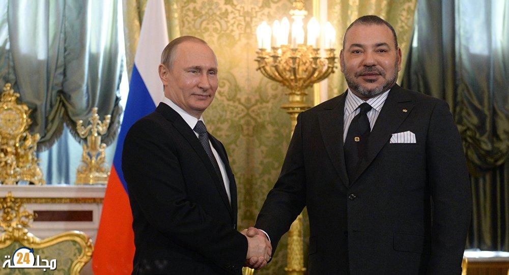 جلالة الملك يهنئ رئيس فيدرالية روسيا بمناسبة العيد الوطني لبلاده