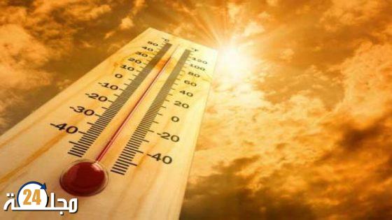 موجة حرارة تتراوح درجاتها ما بين 40 و 48 درجة مرتقبة من الاثنين إلى الخميس بعدد من مناطق المملكة