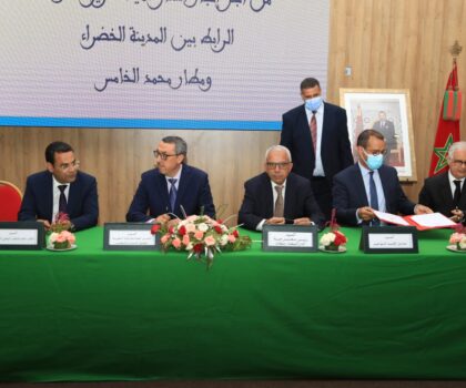 أشغال تهيئة طريق “تدارت” الرابط بين الـمدينة الخضراء ببوسكورة ومطار محمد الخامس