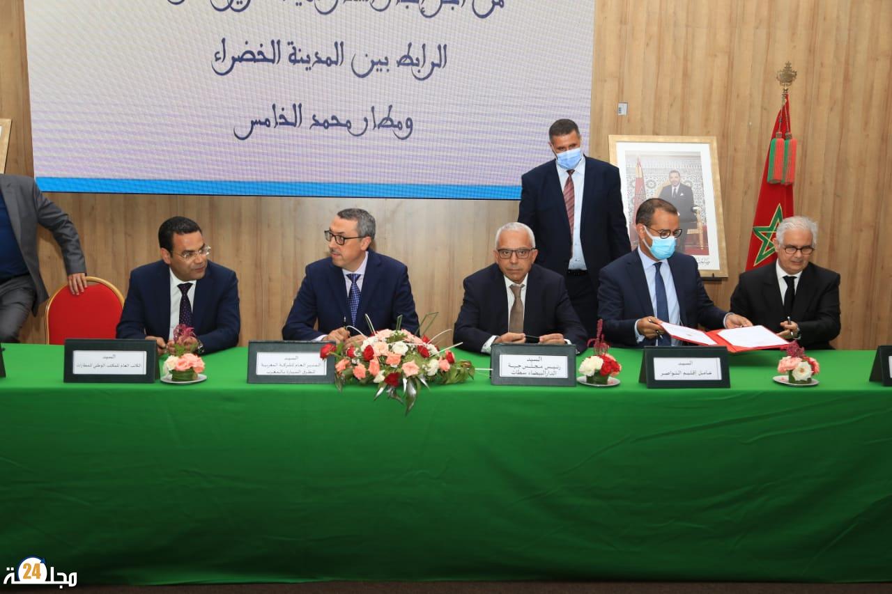 أشغال تهيئة طريق “تدارت” الرابط بين الـمدينة الخضراء ببوسكورة ومطار محمد الخامس