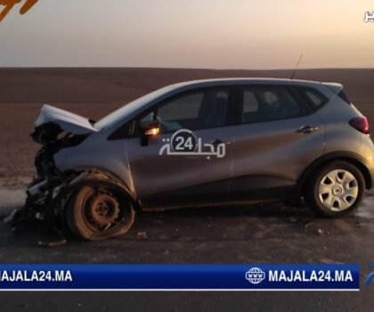 حادثة سير خطيرة في الطريق الرابطة بين ابن احمد و تلاثاء لولاد و إصابتين بليغتين