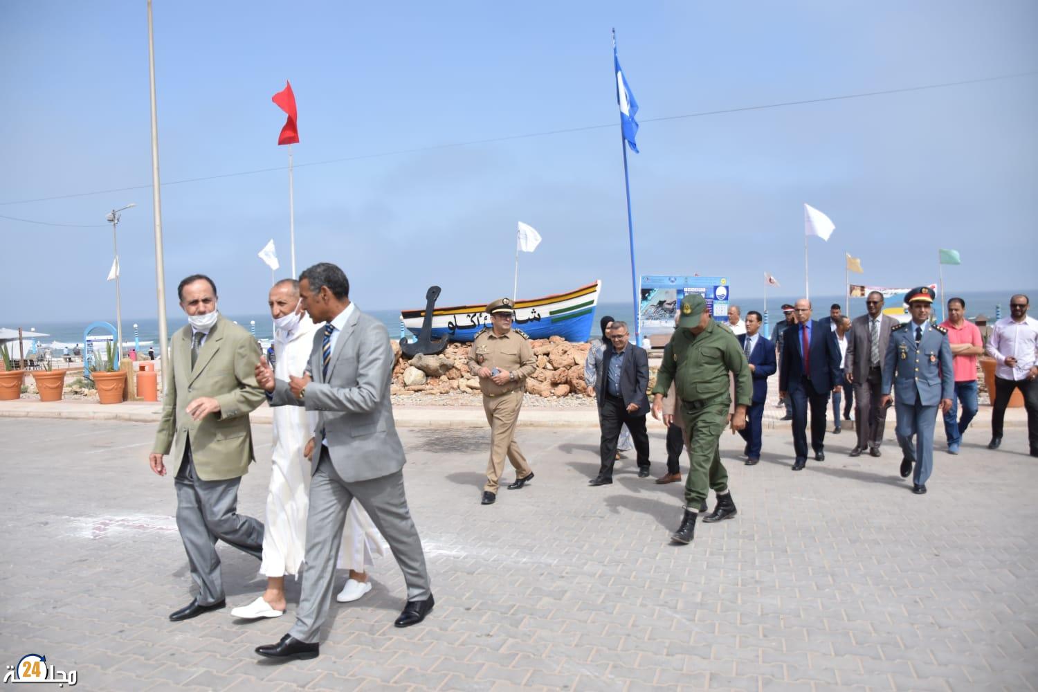 للمرة 11 اللواء الازرق يرفرف بشاطي سيدي موسى اكلو