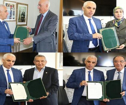 آيت الطالب يستقبل المركزيات النقابية الممثلة في قطاع الصحة