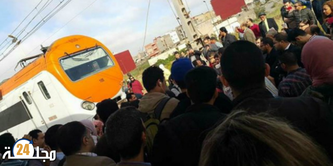 غضب وسط المسافرين بعد توقف القطار بين الجديدة و الدار البيضاء لأزيد من ساعة