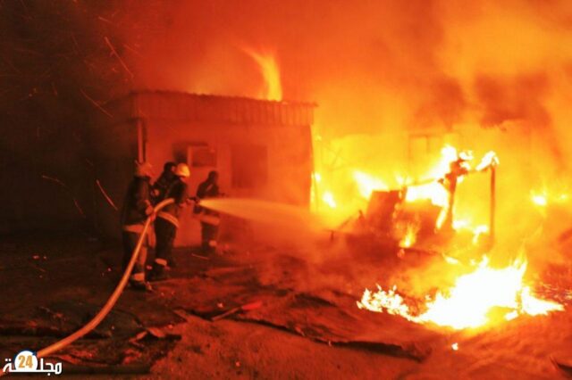 حريق يشب بمنزل وسط حي ميمونة بسطات