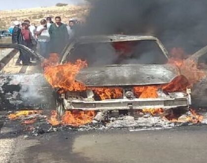 النيران تلتهم سيارة خفيفة بضواحي أكادير