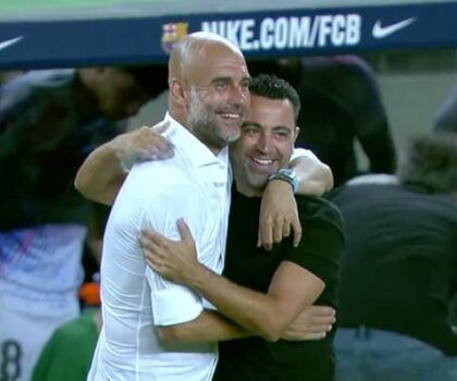 موقعة الأستاذ بيب غوارديولا و تلميذه تشافي هيرنانديز الخيرية تنتهي بلا غالب و لا مغلوب .